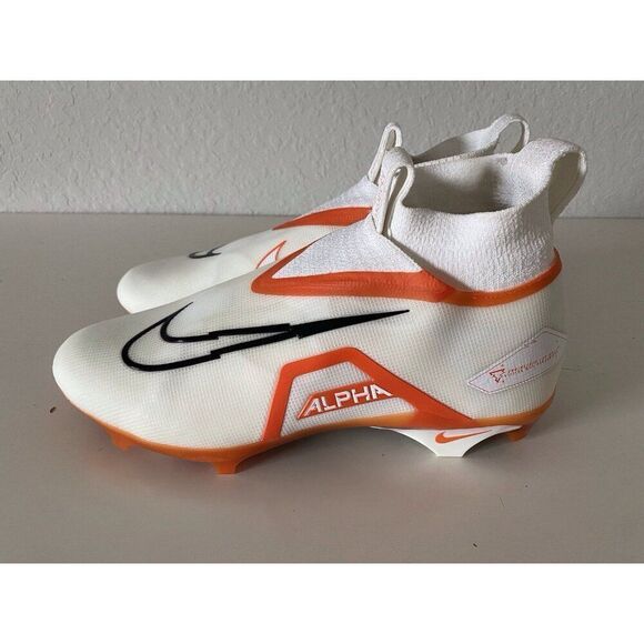 Nike‎ Football Cleats Alpha Menace Elite 3 White Orange  DM1792-104 Men’s Sz 14 main image 10